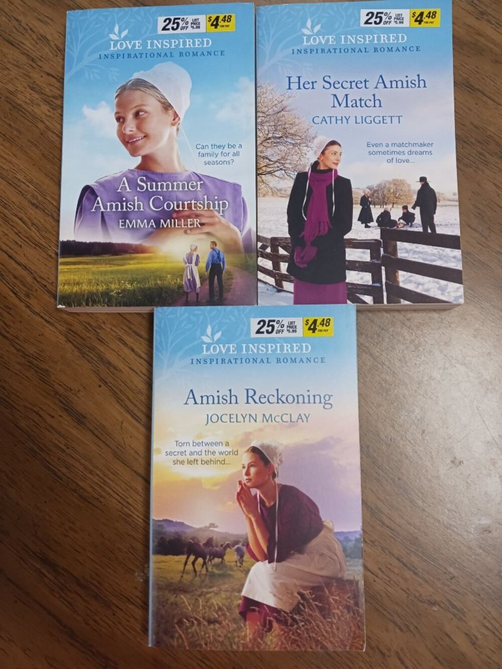 Love Inspired Inspiration Romance Amish Reckoning, Her Secret Amish Match & A Su